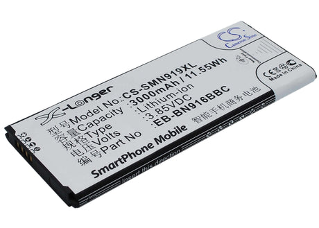 Battery For Samsung Galaxy Note 4, Sm-n910f, Sm-n9109w Nfc Support 3.85v, 3000mah - 11.55wh Mobile, SmartPhone Cameron Sino Technology Limited   