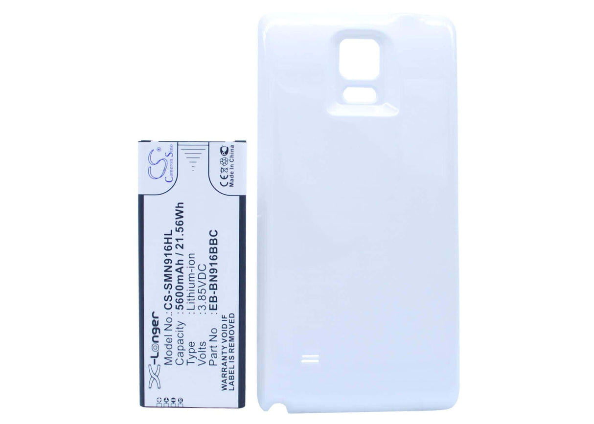 Battery For Samsung Galaxy Note 4, Sm-n910f, Sm-n9109w With White Back Cover 3.85v, 5600mah - 21.56wh Mobile, SmartPhone Cameron Sino Technology Limited   