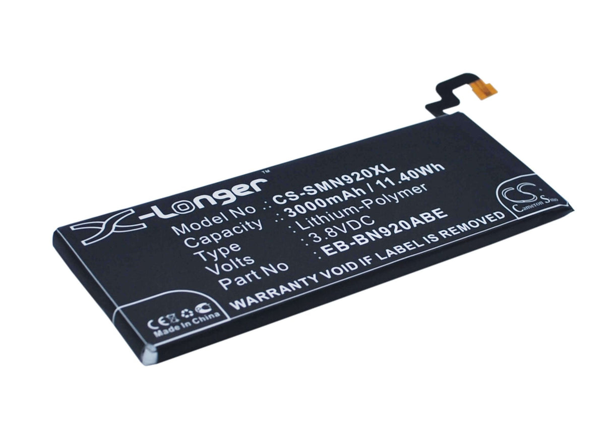 Battery For Samsung Galaxy Note 5, Sm-n920a, Sm-n920r4 3.8v, 3000mah - 11.40wh Mobile, SmartPhone Cameron Sino Technology Limited   