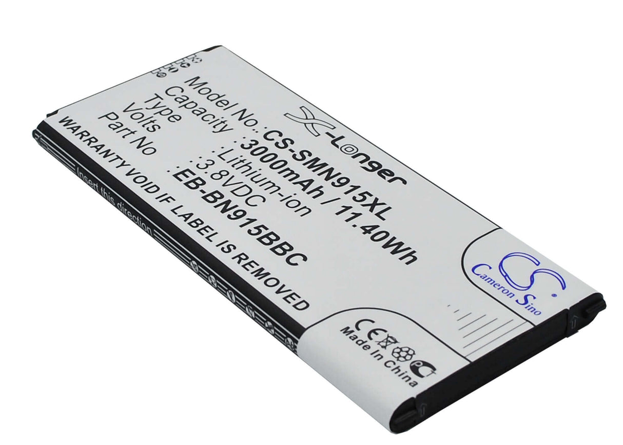 Battery For Samsung Galaxy Note Edge, Sm-n915, Sm-n915a 3.8v, 3000mah - 11.40wh Mobile, SmartPhone Cameron Sino Technology Limited   