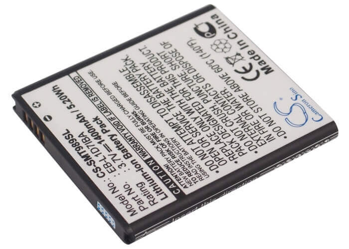 Battery For Samsung Galaxy S Hercules, Sgh-t989, Skyrocket 3.7v, 1400mah - 5.18wh Mobile, SmartPhone Cameron Sino Technology Limited   