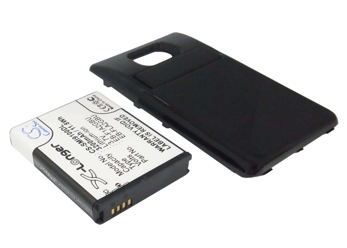 Battery For Samsung Galaxy S Ii, Galaxy S2, Gt-i9100, Black Cover 3.7v, 3200mah - 11.84wh Mobile, SmartPhone Cameron Sino Technology Limited (Suspended)   