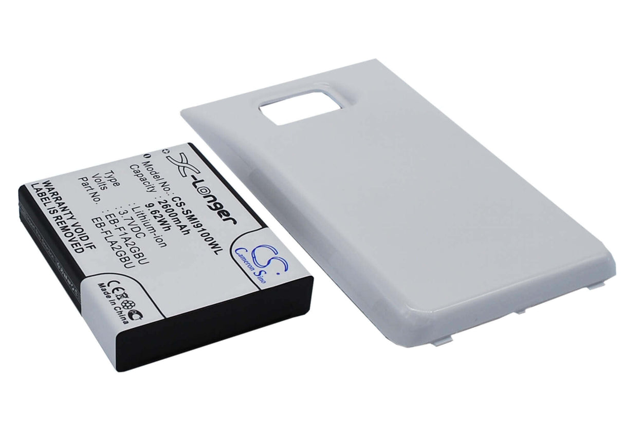 Battery For Samsung Galaxy S Ii, Galaxy S2, Gt-i9100, White Back Cover 3.7v, 2600mah - 9.62wh Mobile, SmartPhone Cameron Sino Technology Limited   