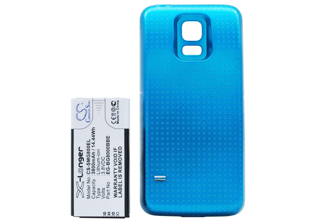 Battery For Samsung Galaxy S5 Mini, Sm-g800a, Sm-g800f, Blue Cover 3.8v, 3800mah - 14.44wh Batteries for Electronics Cameron Sino Technology Limited (Suspended)   