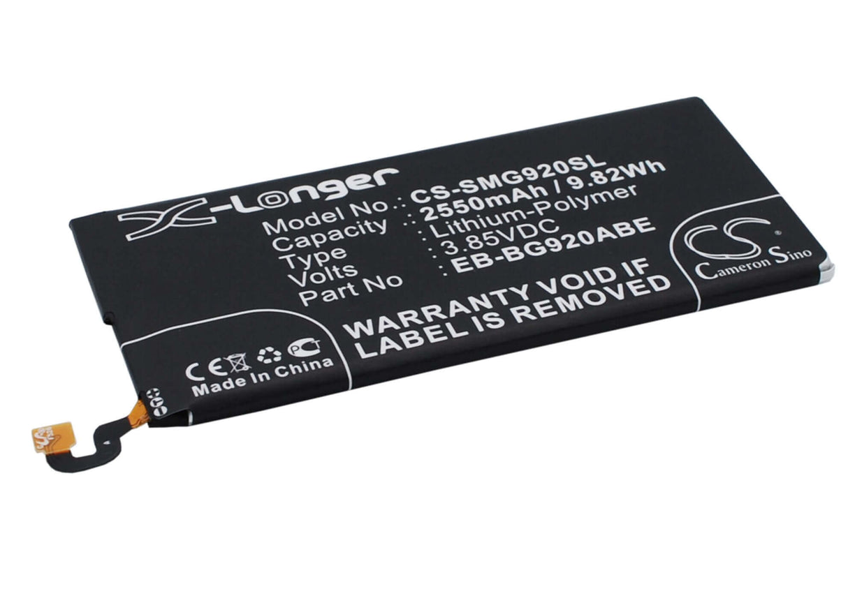 Battery For Samsung Galaxy S6, Sm-g920f, Sm-g920 3.85v, 2550mah - 9.82wh Mobile, SmartPhone Cameron Sino Technology Limited   