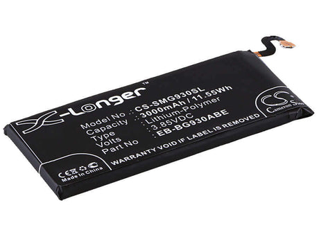 Battery For Samsung Galaxy S7, Sm-g930a, Sm-g930f 3.85v, 3000mah - 11.55wh Mobile, SmartPhone Cameron Sino Technology Limited   