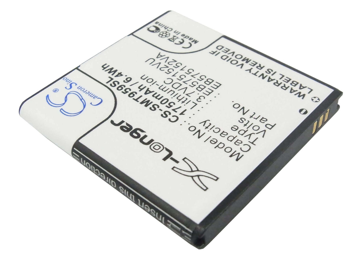 Battery For Samsung Galaxy Sl, Omnia Pro 4, Gt-i9010 3.7v, 1750mah - 6.48wh Mobile, SmartPhone Cameron Sino Technology Limited   