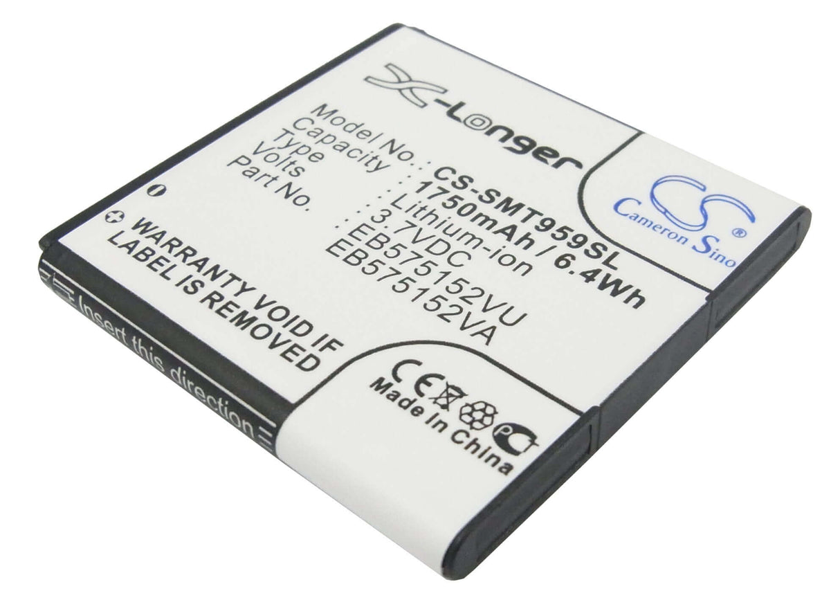 Battery For Samsung Galaxy Sl, Omnia Pro 4, Gt-i9010 3.7v, 1750mah - 6.48wh Mobile, SmartPhone Cameron Sino Technology Limited   