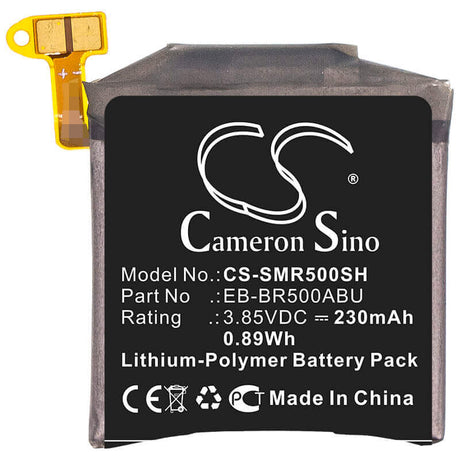 Battery For Samsung, Galaxy Watch Active, Sm-r500, Sm-r500n 3.85v, 230mah - 0.89wh Batteries for Electronics Cameron Sino Technology Limited   