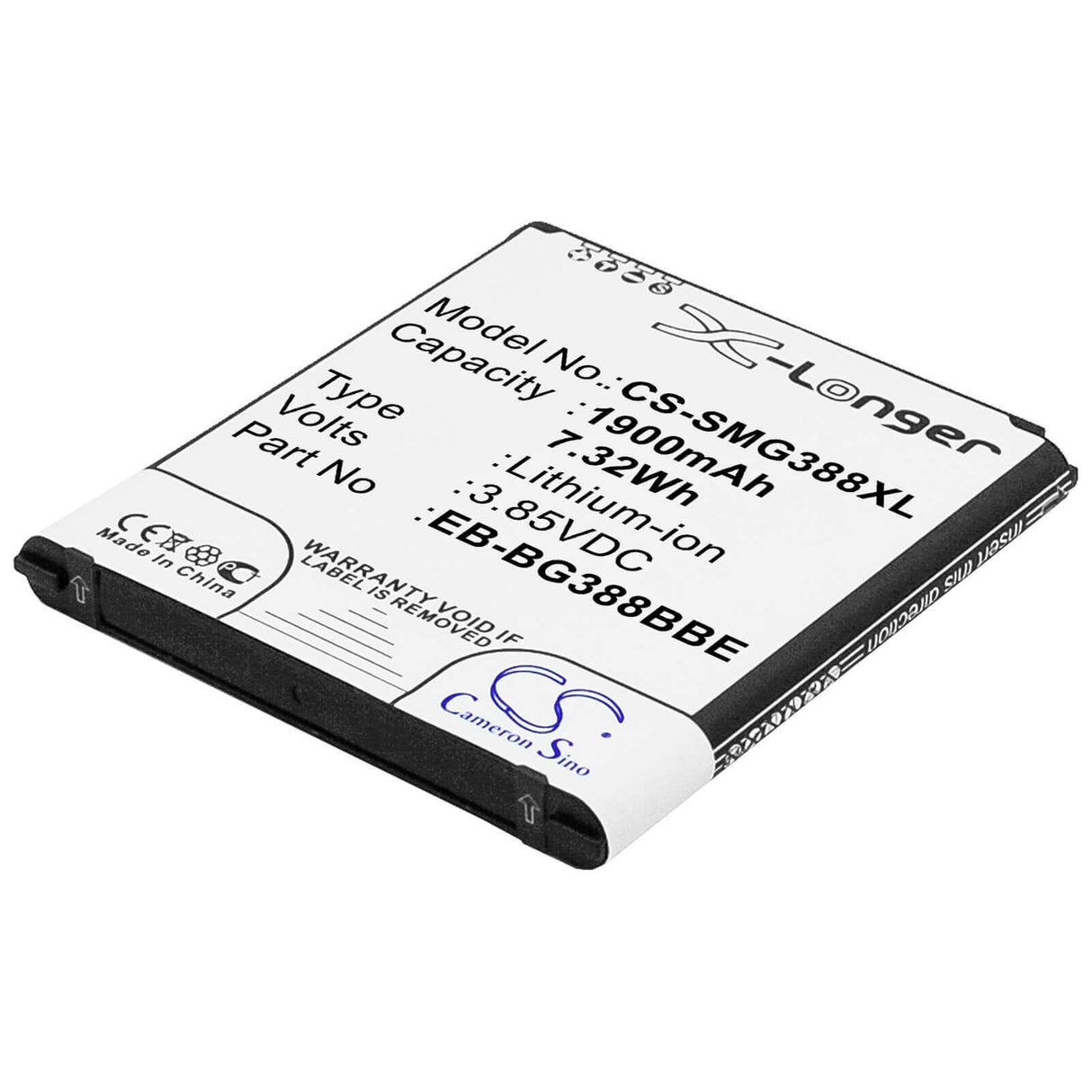 Battery For Samsung Galaxy Xcover 3, Sm-g388, Sm-g388f 3.85v, 2200mah - 8.47wh Mobile, SmartPhone Cameron Sino Technology Limited   