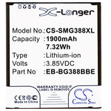 Battery For Samsung Galaxy Xcover 3, Sm-g388, Sm-g388f 3.85v, 2200mah - 8.47wh Mobile, SmartPhone Cameron Sino Technology Limited   