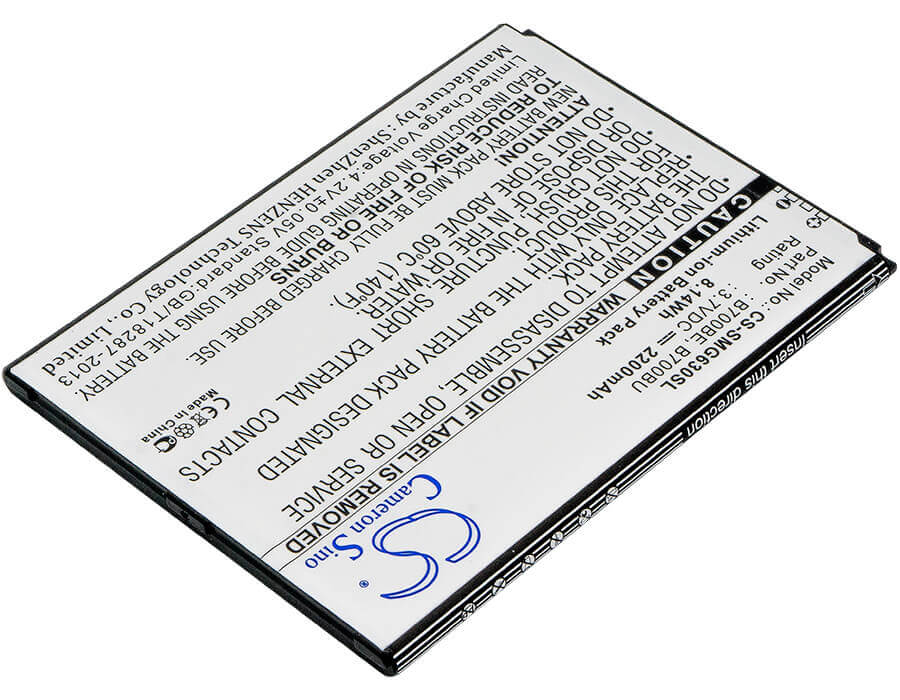 Battery For Samsung Gt-i9200, Gt-i9205, Galaxy Mega 6.3 Lte 8gb 3.7v, 2200mah - 8.14wh Mobile, SmartPhone Cameron Sino Technology Limited   