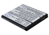 Battery For Samsung Gt-s5570, Galaxy Mini, Gt-s5250 3.7v, 1200mah - 4.44wh Mobile, SmartPhone Cameron Sino Technology Limited   