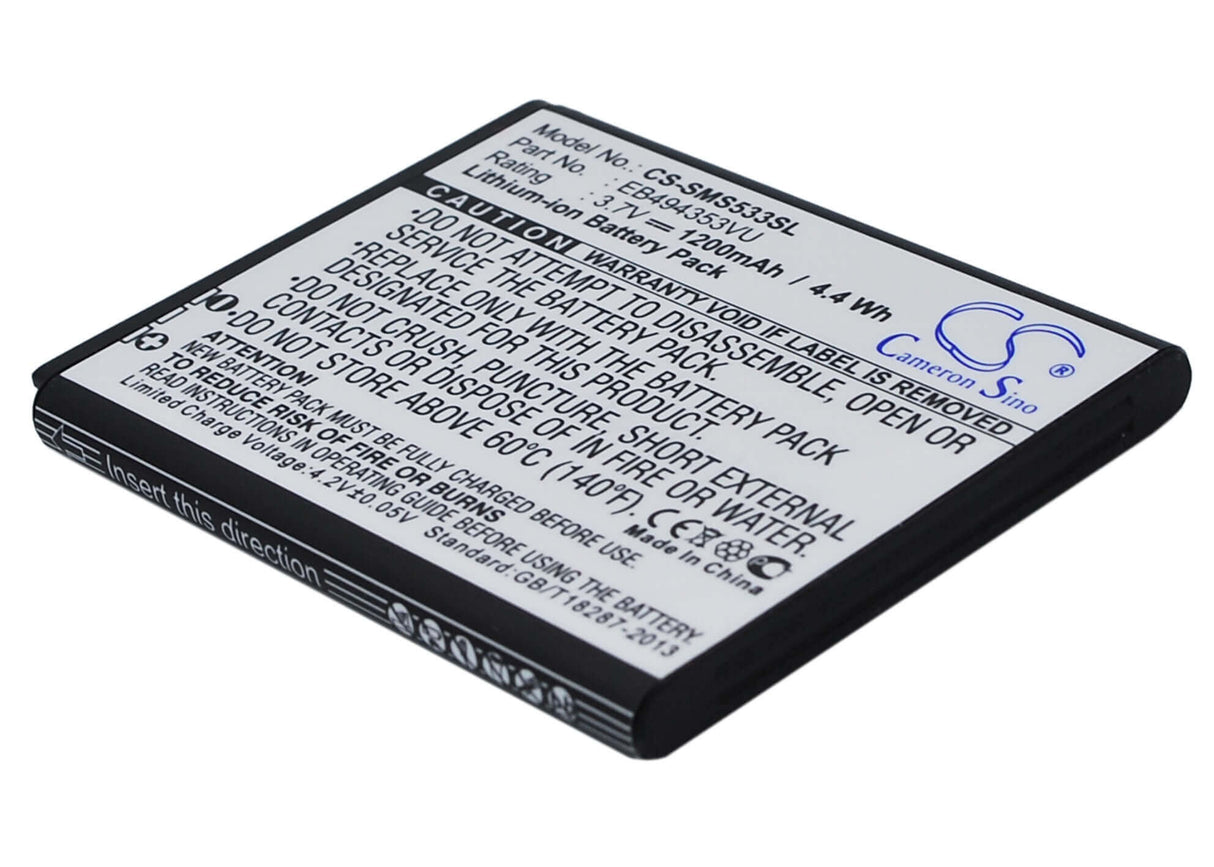 Battery For Samsung Gt-s5570, Galaxy Mini, Gt-s5250 3.7v, 1200mah - 4.44wh Mobile, SmartPhone Cameron Sino Technology Limited   