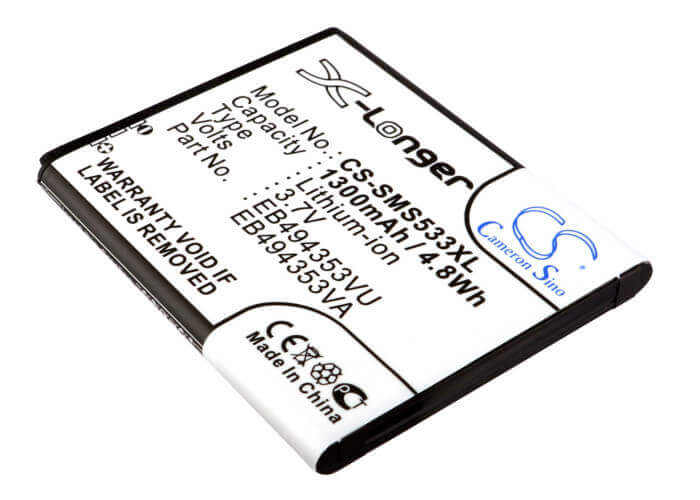 Battery For Samsung Gt-s5570, Galaxy Mini, Gt-s5250 3.7v, 1300mah - 4.81wh Mobile, SmartPhone Cameron Sino Technology Limited   