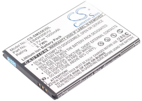 Battery For Samsung Gt-s5830, Gt-s5830t, Cooper 3.7v, 1000mah - 3.70wh Mobile, SmartPhone Cameron Sino Technology Limited   