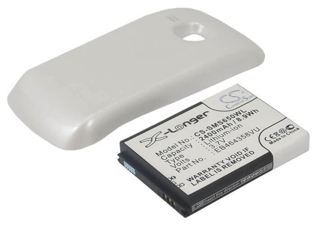 Battery For Samsung Gt-s6500, Gt-s6500d, Galaxy Mini 2, White Cover 3.7v, 2400mah - 8.88wh Mobile, SmartPhone Cameron Sino Technology Limited (Suspended)   