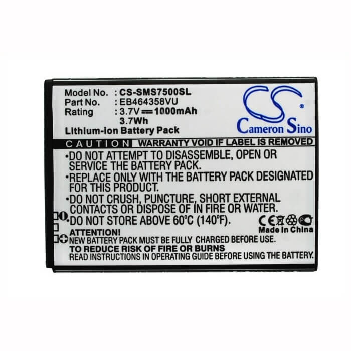 Battery For Samsung Gt-s7500, Galaxy Ace Plus, Gt-s6500 3.7v, 1000mah - 3.70wh Mobile, SmartPhone Cameron Sino Technology Limited   