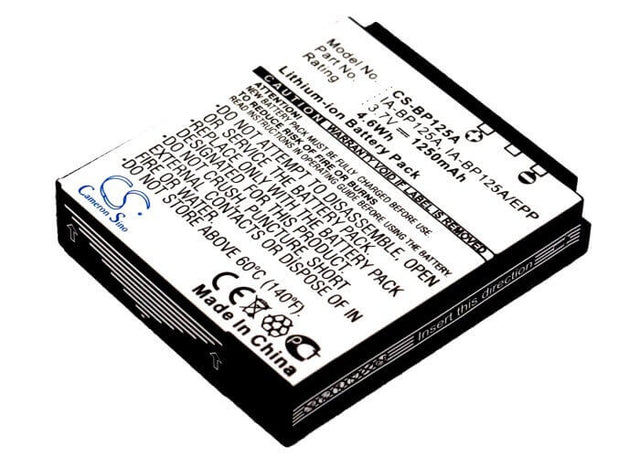 Battery For Samsung Hmx-m10, Hmx-m20, Hmx-m20bp, Hmx-m20sn, 3.7v, 1250mah - 4.63wh Camera Cameron Sino Technology Limited   