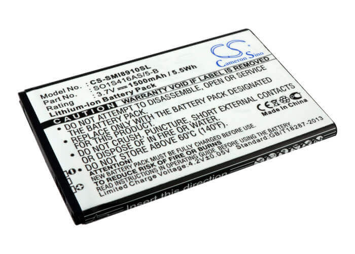 Battery For Samsung I8910 Omnia Hd, Omnia 3g, Omnia Pro 3.7v, 1500mah - 5.55wh Mobile, SmartPhone Cameron Sino Technology Limited   