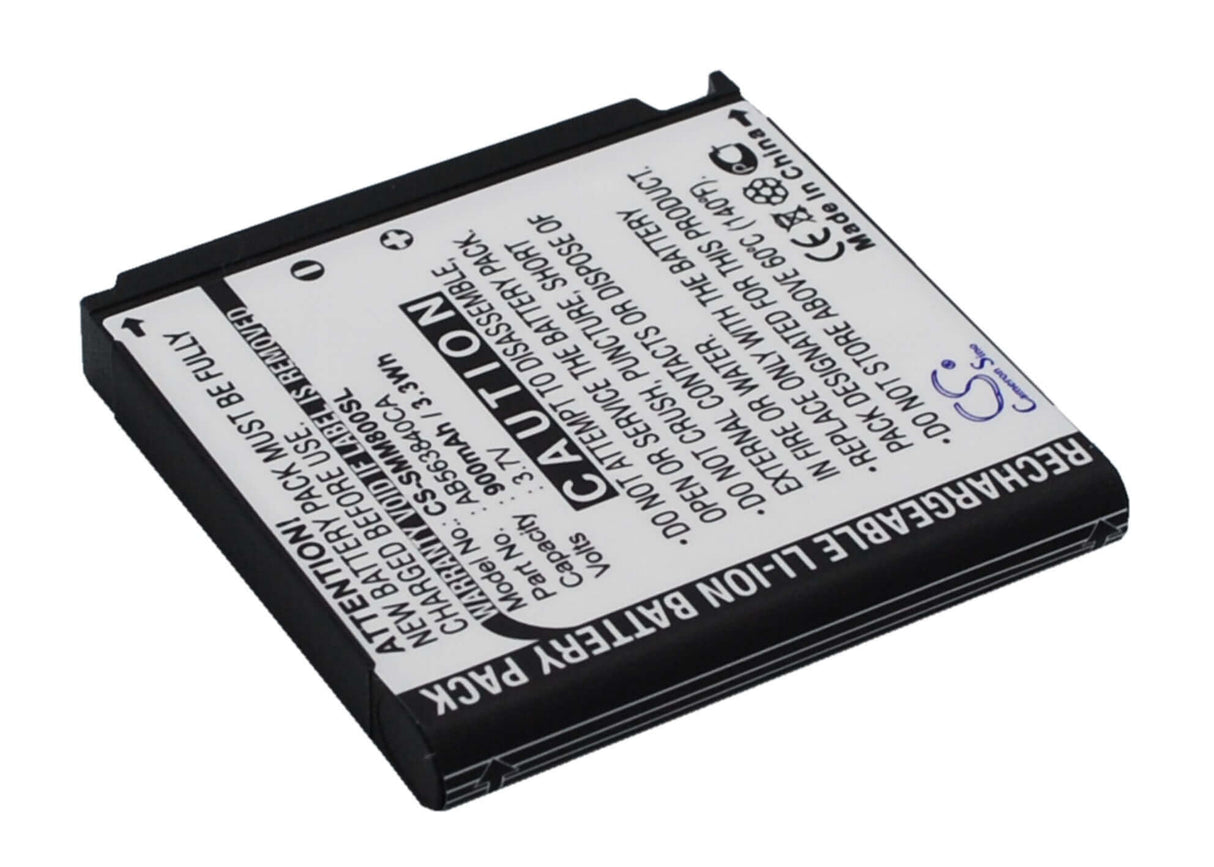 Battery For Samsung Instinct M800, Sph-m800, Sgh-t929 3.7v, 900mah - 3.33wh Mobile, SmartPhone Cameron Sino Technology Limited (Suspended)   