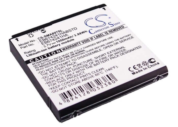 Battery For Samsung Mythic Sgh-a897, R860, Mythic A897 3.7v, 1050mah - 3.89wh Mobile, SmartPhone Cameron Sino Technology Limited   