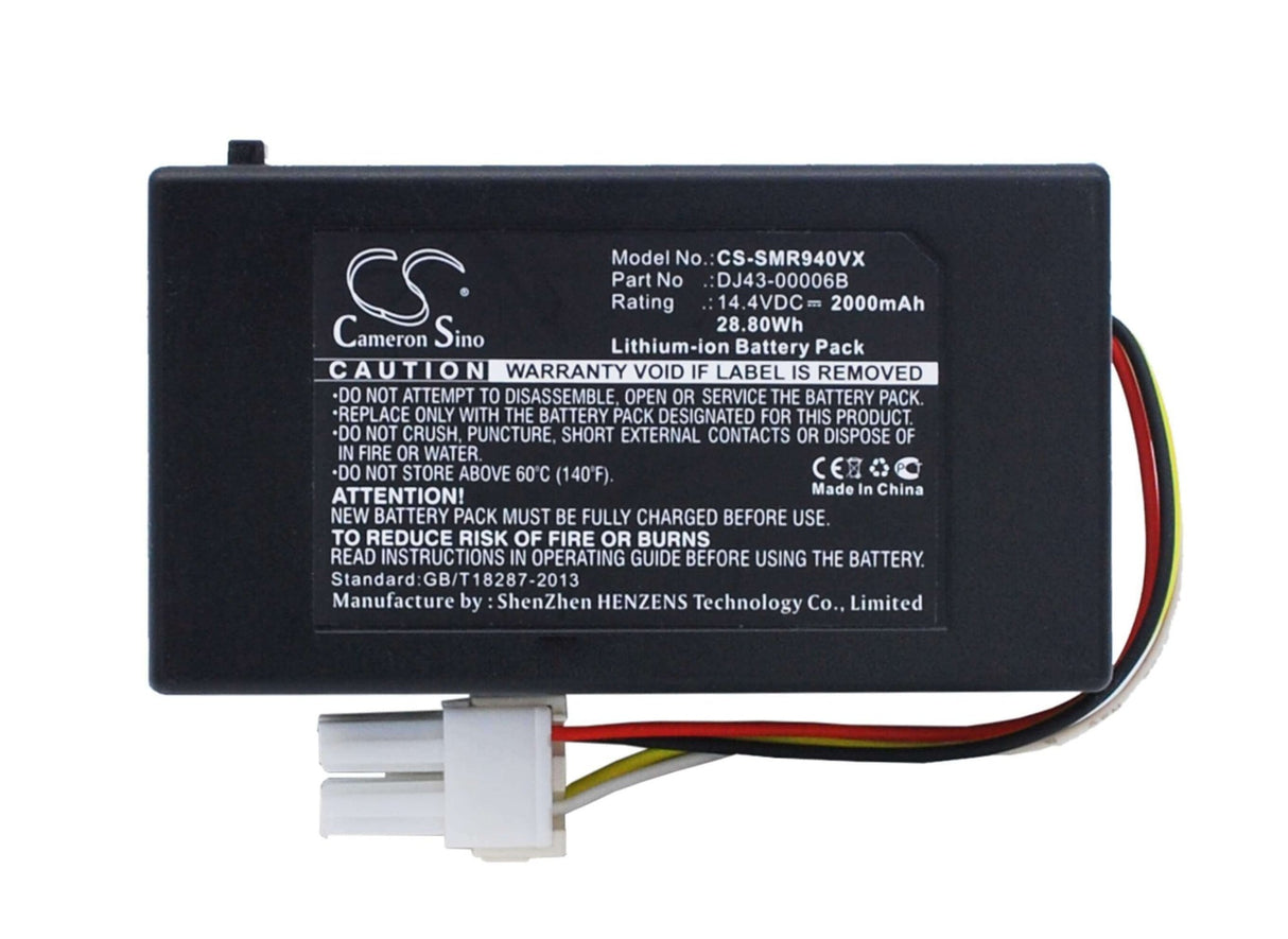 Battery For Samsung Navibot Sr8940, Navibot Sr8950, Navibot Sr8980 14.4v, 2000mah - 28.80wh Vacuum Cameron Sino Technology Limited   