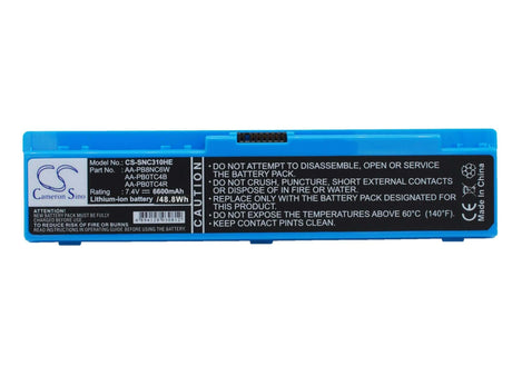 Battery For Samsung Np-n310, Np-n310-ka03, Np-n310-ka04 7.4v, 6600mah - 48.84wh Notebook, Laptop Cameron Sino Technology Limited   