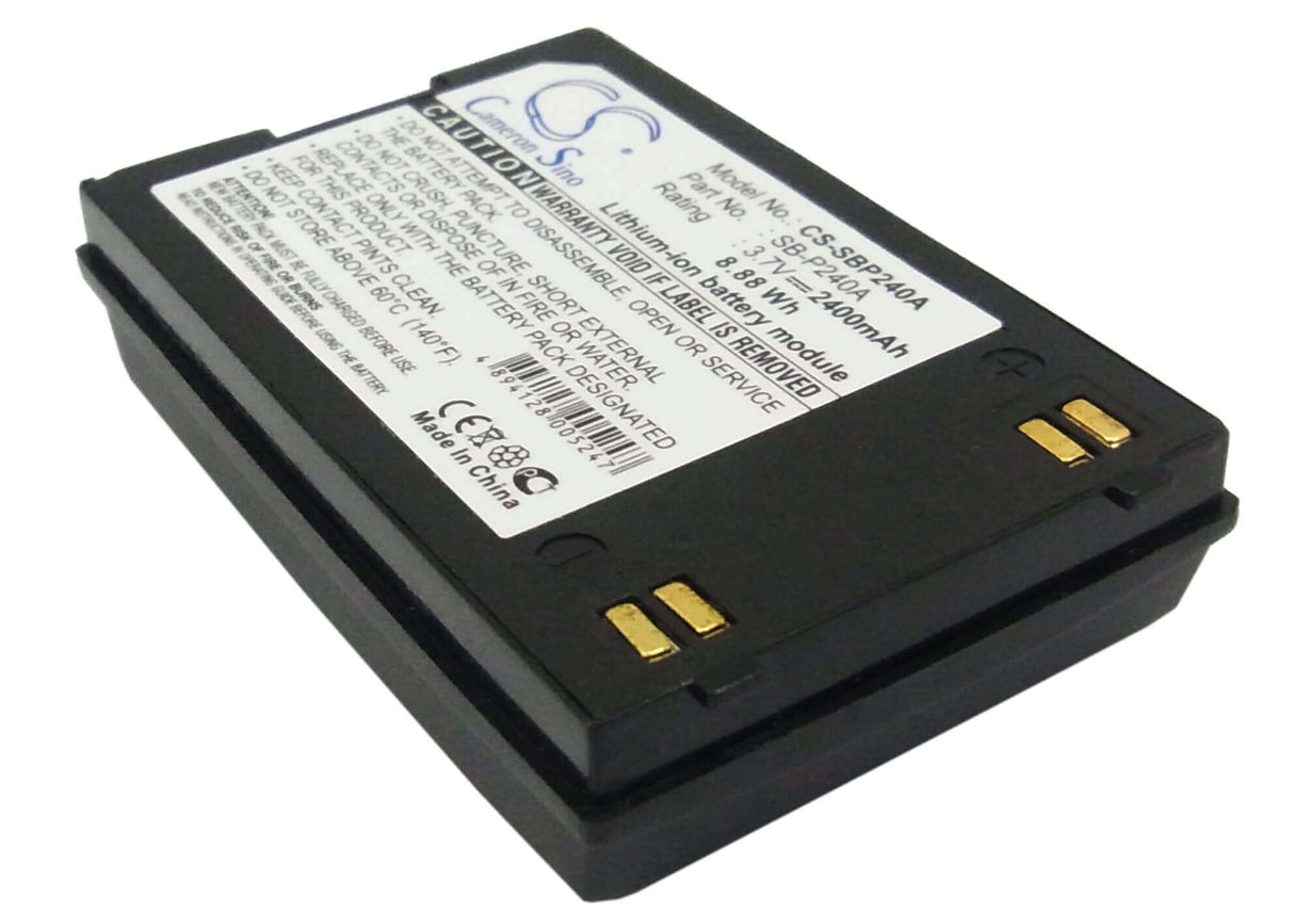 Battery For Samsung Sc-mm10, Sc-mm10bl, Sc-mm10s, Sc-mm11, 3.7v, 2400mah - 8.88wh Camera Cameron Sino Technology Limited   