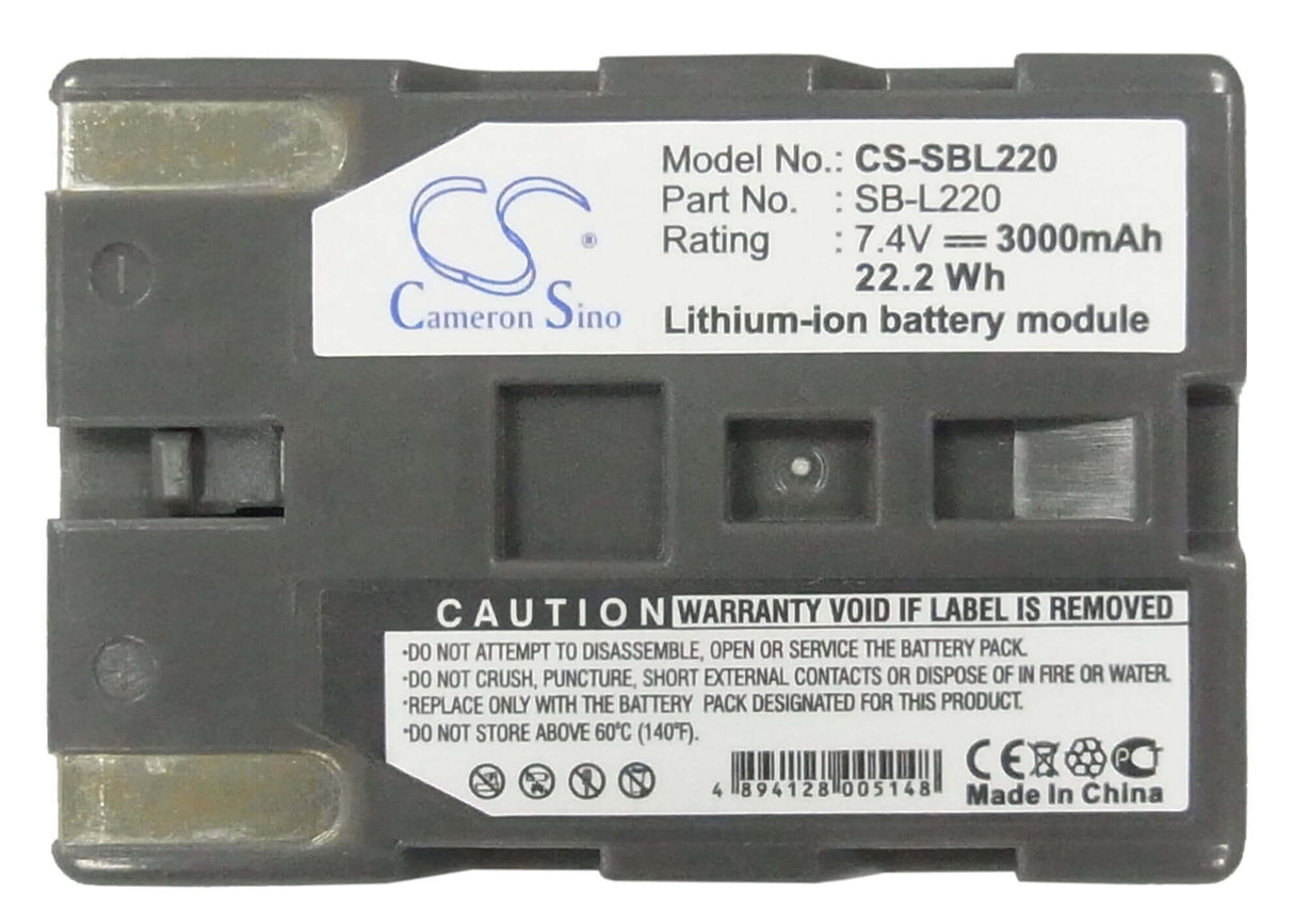 Battery For Samsung Scd20, Scd21, Scd23, Scd24, 7.4v, 3000mah - 22.20wh Camera Cameron Sino Technology Limited   