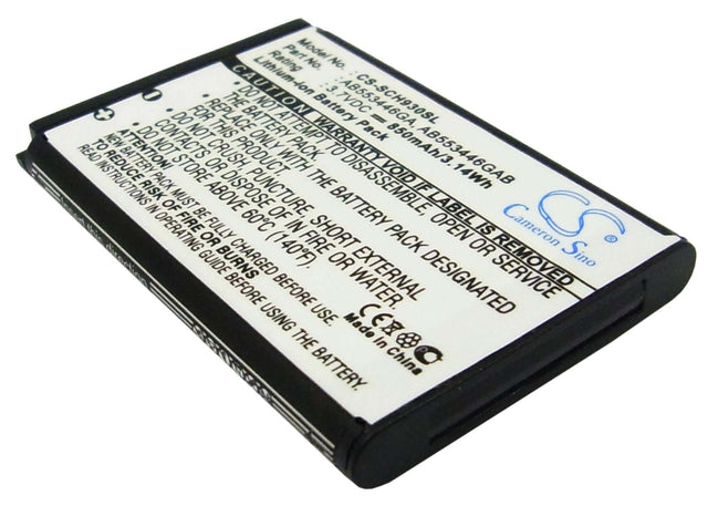 Battery For Samsung Sch-a930, Sph-a960, Sch-a990 3.7v, 850mah - 3.15wh Mobile, SmartPhone Cameron Sino Technology Limited   