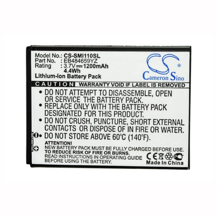 Battery For Samsung Sch-i110, Illusion, Illusion I110 3.7v, 1200mah - 4.44wh Mobile, SmartPhone Cameron Sino Technology Limited   