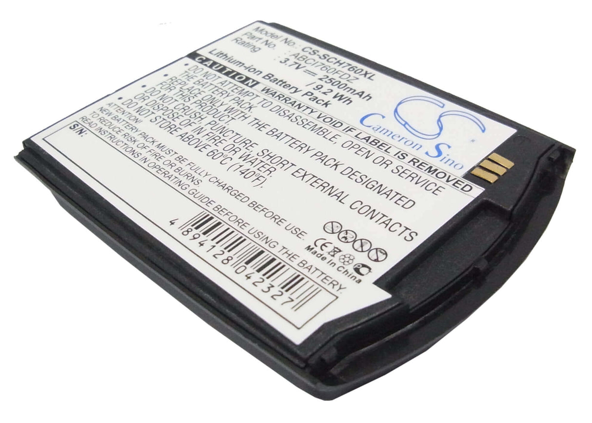 Battery For Samsung Sch-i760 3.7v, 2500mah - 9.25wh Mobile, SmartPhone Cameron Sino Technology Limited   