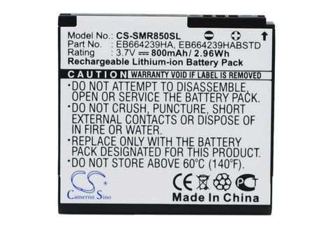 Battery For Samsung Sch-r850, Caliber R850, Suede R710 3.7v, 800mah - 2.96wh Mobile, SmartPhone Cameron Sino Technology Limited   