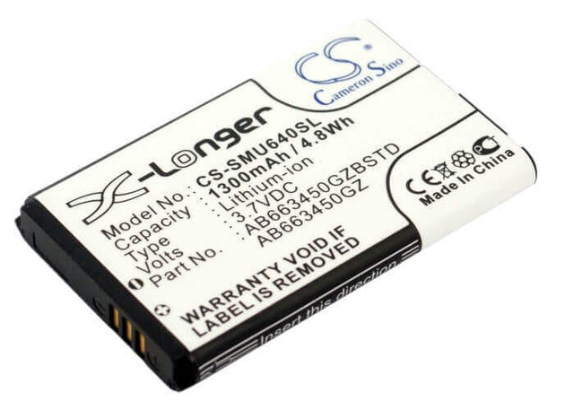 Battery For Samsung Sch-u640, Sch-u640 Convoy, Convoy2 U660 3.7v, 1300mah - 4.81wh Mobile, SmartPhone Cameron Sino Technology Limited   