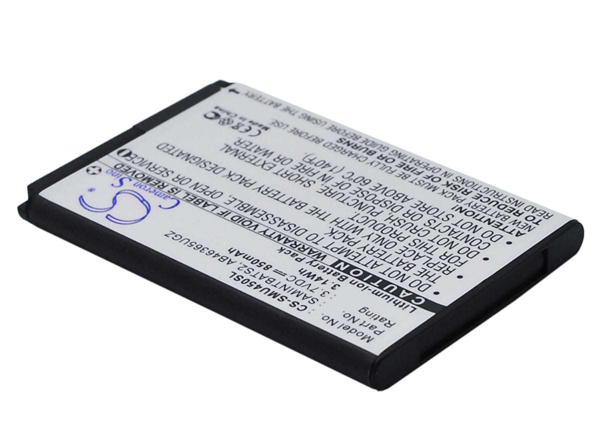 Battery For Samsung Sch-u960, Sch-u450, Intensity U450 3.7v, 850mah - 3.15wh Mobile, SmartPhone Cameron Sino Technology Limited   