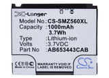 Battery For Samsung Sgh-a700, Sgh-a707, Sgh-a171 3.7v, 1000mah - 3.70wh Mobile, SmartPhone Cameron Sino Technology Limited   