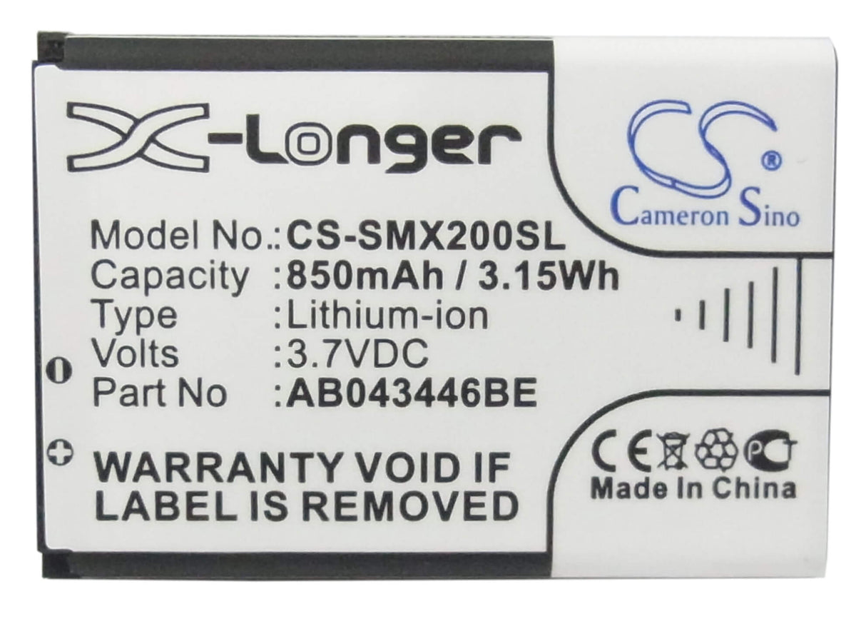 Battery For Samsung Sgh-c400, Sgh-c408, Sgh-e250c 3.7v, 850mah - 3.15wh Mobile, SmartPhone Cameron Sino Technology Limited   