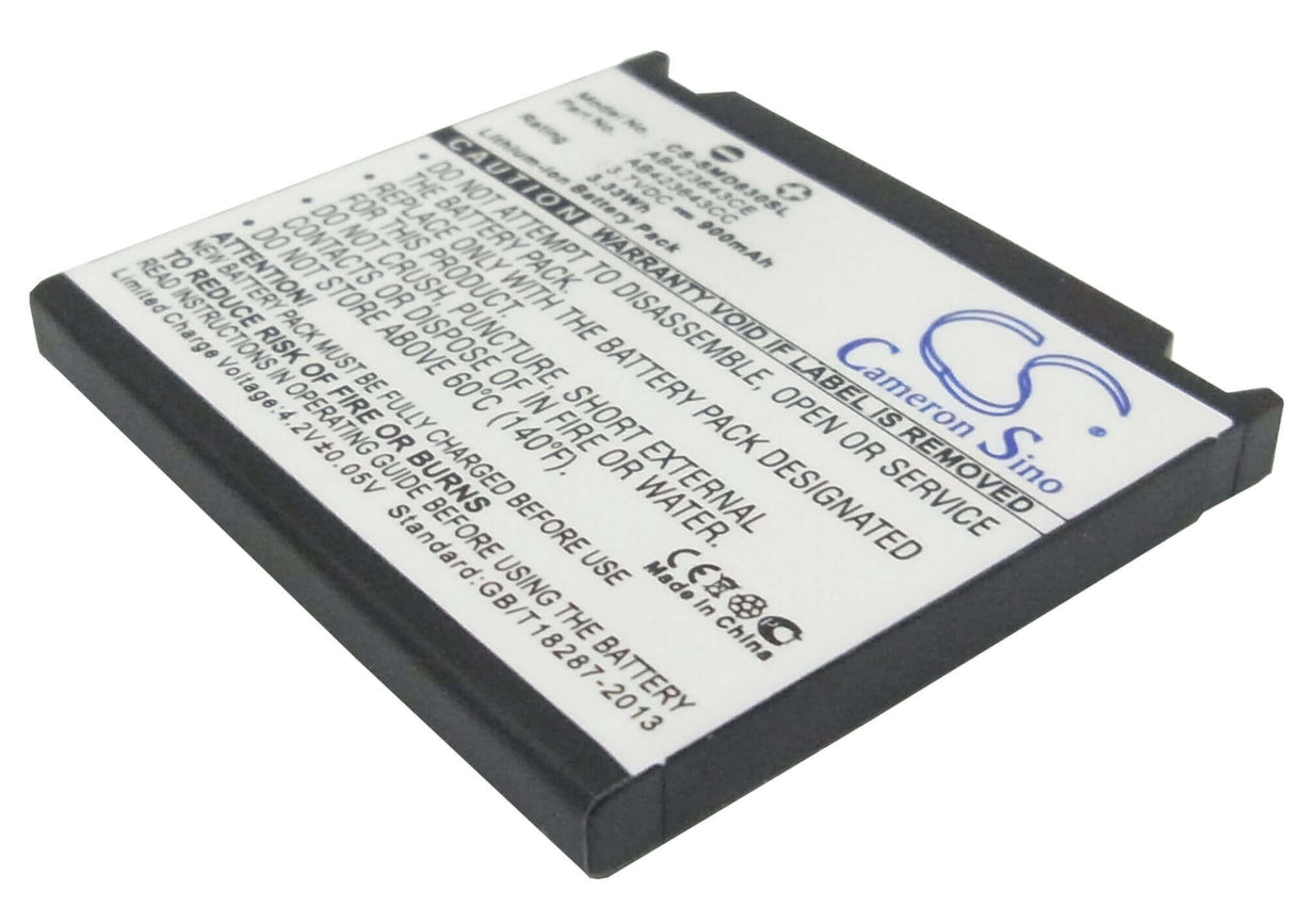 Battery For Samsung Sgh-d830, Sgh-d838, Sgh-x820 3.7v, 900mah - 3.33wh Batteries for Electronics Cameron Sino Technology Limited (Suspended)   