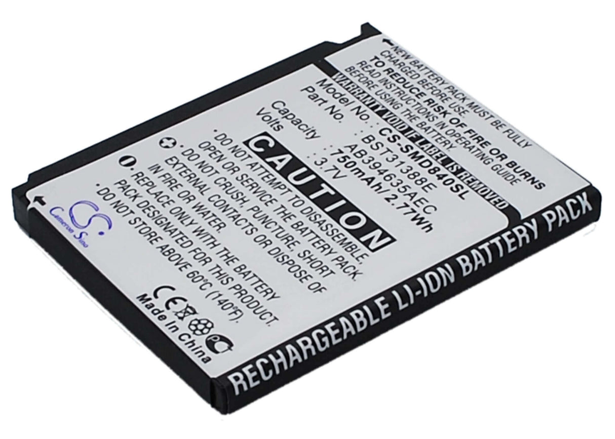 Battery For Samsung Sgh-d848, Sgh-d840, M359 3.7v, 750mah - 2.78wh Mobile, SmartPhone Cameron Sino Technology Limited   