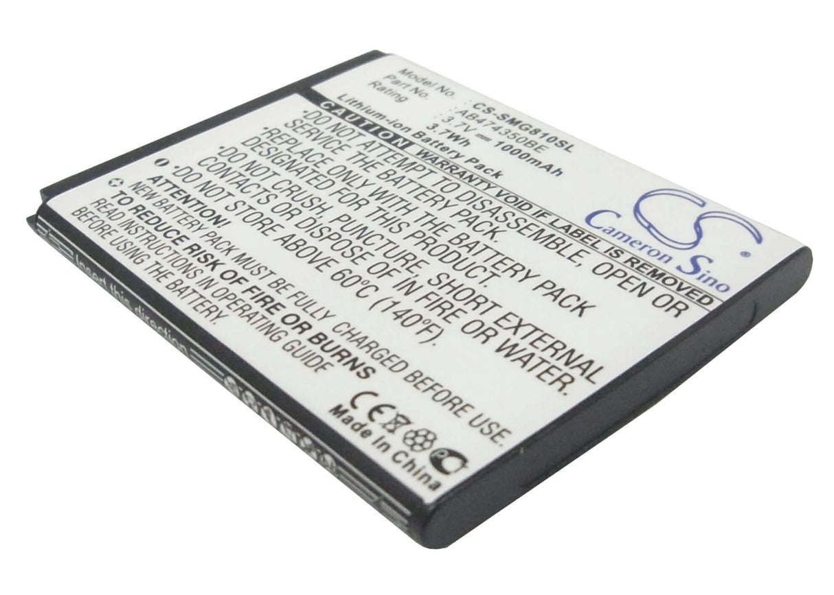 Battery For Samsung Sgh-g810, Sgh-d780, Sgh-i550 3.7v, 1000mah - 3.70wh Mobile, SmartPhone Cameron Sino Technology Limited   