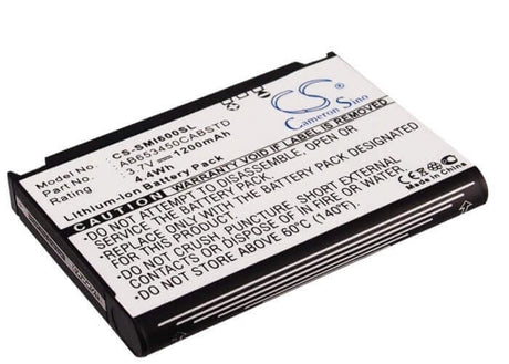 Battery For Samsung Sgh-i607, Sgh-i600, Blackjack 3.7v, 1200mah - 4.44wh Mobile, SmartPhone Cameron Sino Technology Limited   