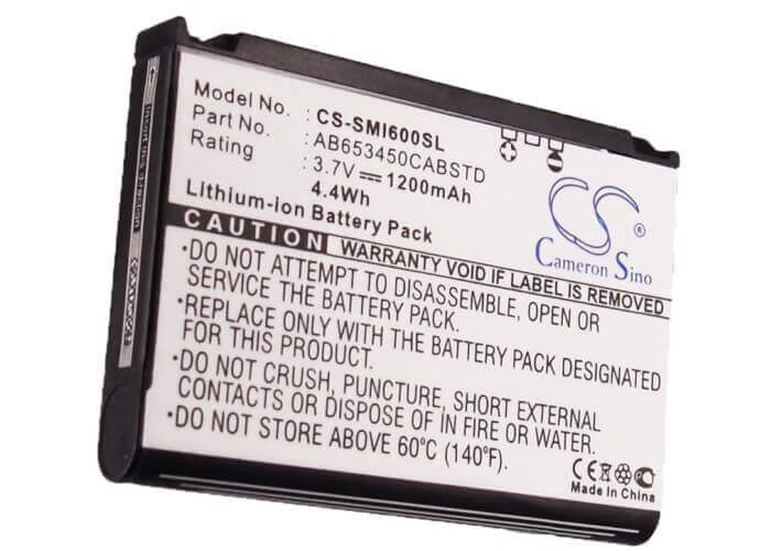 Battery For Samsung Sgh-i607, Sgh-i600, Blackjack 3.7v, 1200mah - 4.44wh Mobile, SmartPhone Cameron Sino Technology Limited   