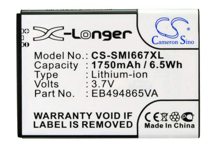 Battery For Samsung Sgh-i667, Focus 2 3.7v, 1750mah - 6.48wh Mobile, SmartPhone Cameron Sino Technology Limited   