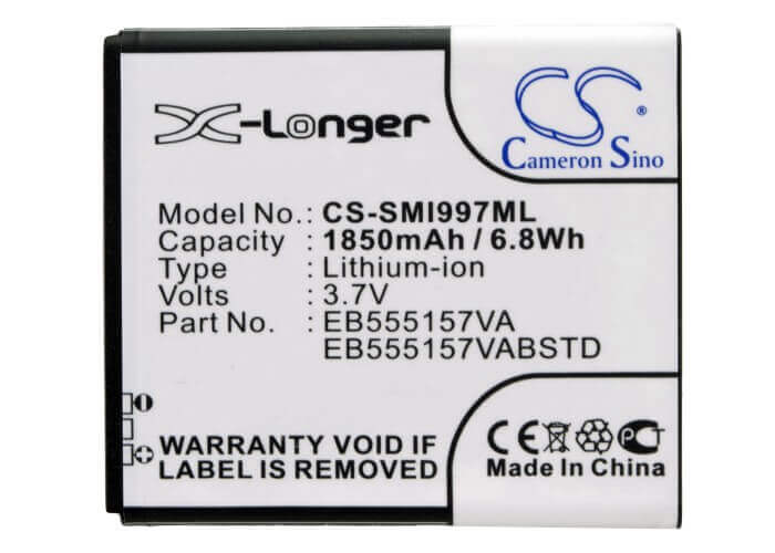 Battery For Samsung Sgh-i997, Galaxy S Infuse 4g, Sgh-i757 3.7v, 1850mah - 6.85wh Mobile, SmartPhone Cameron Sino Technology Limited   