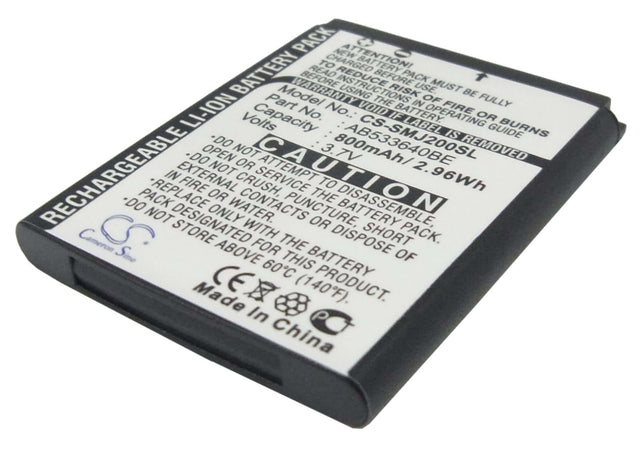 Battery For Samsung Sgh-j200 3.7v, 800mah - 2.96wh Mobile, SmartPhone Cameron Sino Technology Limited   