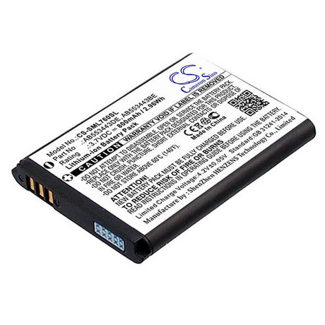 Battery For Samsung Sgh-l760, Sgh-l768, Sgh-z620 3.7v, 900mah - 3.33wh Mobile, SmartPhone Cameron Sino Technology Limited   