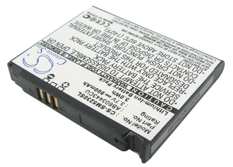 Battery For Samsung Sgh-s5230, Sgh-s5230 Tocco Lite, Sgh-s5230 Tocco Lite Edition 3.7v, 800mah - 2.96wh Mobile, SmartPhone Cameron Sino Technology Limited (Suspended)   