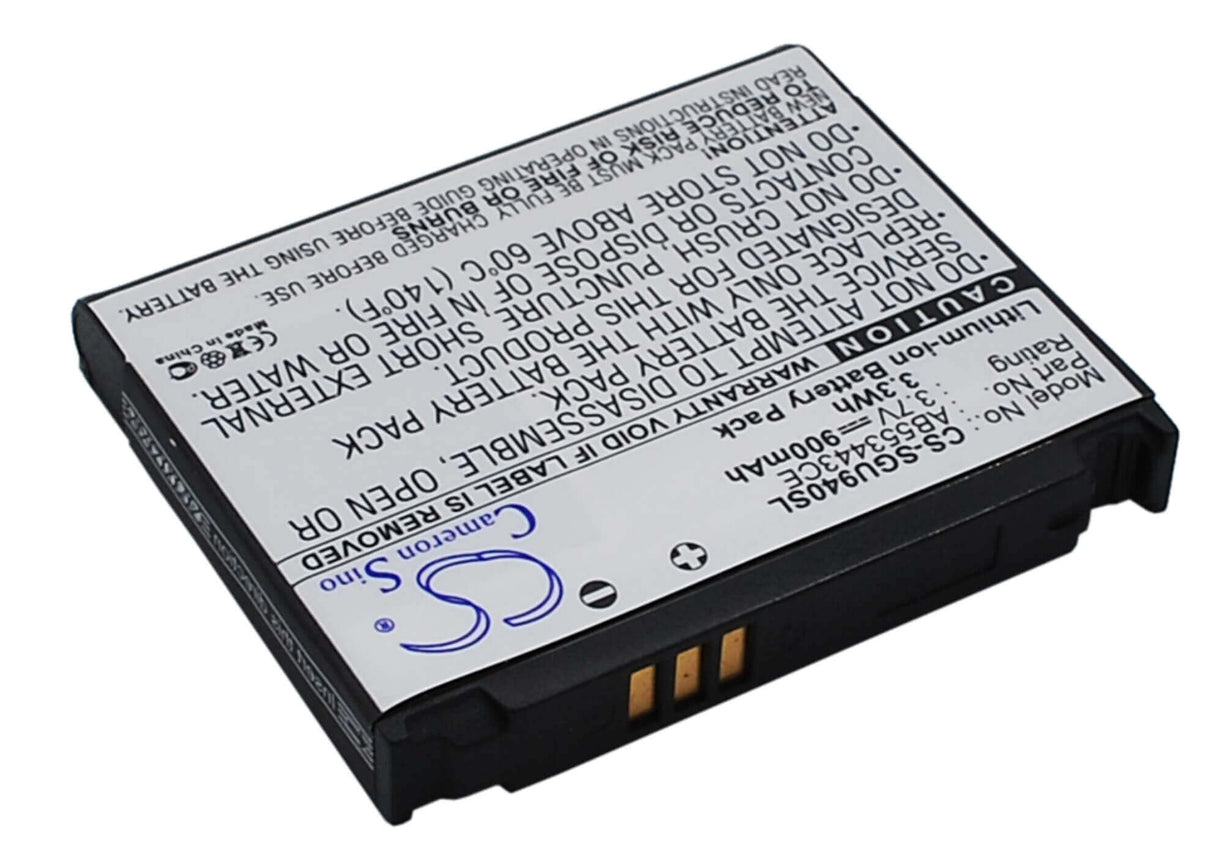 Battery For Samsung Sgh-u940, Glyde U940 3.7v, 900mah - 3.33wh Mobile, SmartPhone Cameron Sino Technology Limited   