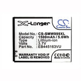 Battery For Samsung Sgh-w999, Sch-w999, Gt-s7530 3.7v, 1500mah - 5.55wh Mobile, SmartPhone Cameron Sino Technology Limited   